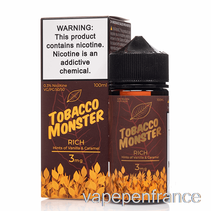 Riche - Monstre De Tabac - Stylo Vape 100 Ml 12 Mg